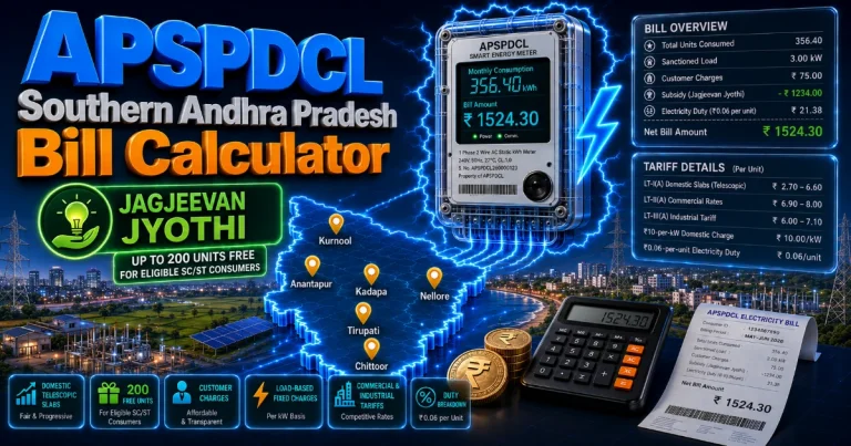 APSPDCL Bill Calculator 2026 (Latest Updated)
