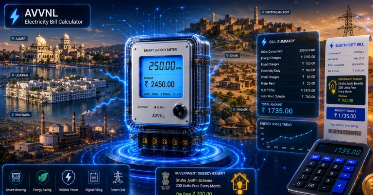 AVVNL Bill Calculator 2026 (Latest Updated)