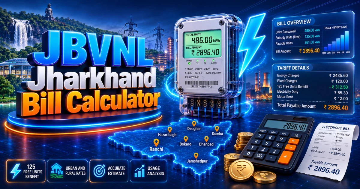 JBVNL Bill Calculator 2026 (Latest Updated)