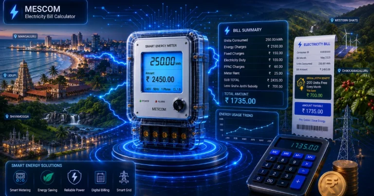 1 Unit Electricity Price in MESCOM 2026 (Latest Updated)