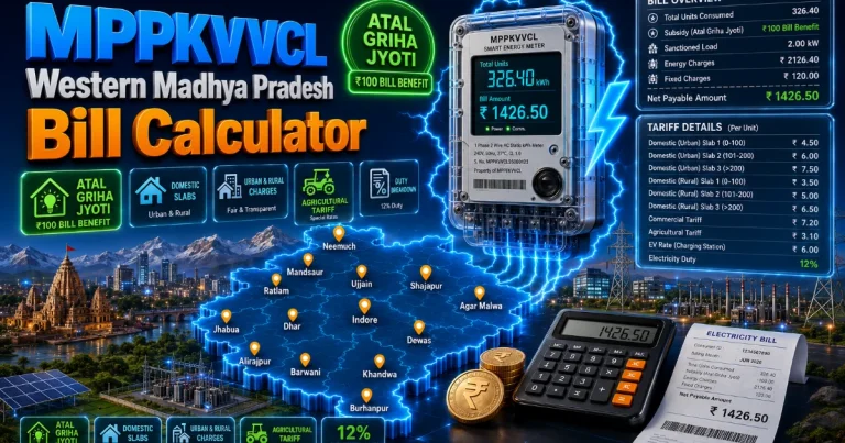 MPPKVVCL Bill Calculator 2026 (Latest Updated)