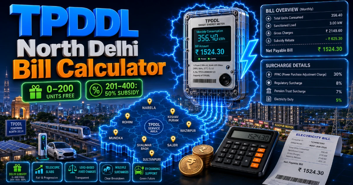 TPDDL Electricity Tariff Rates 2026 (Latest Updated)