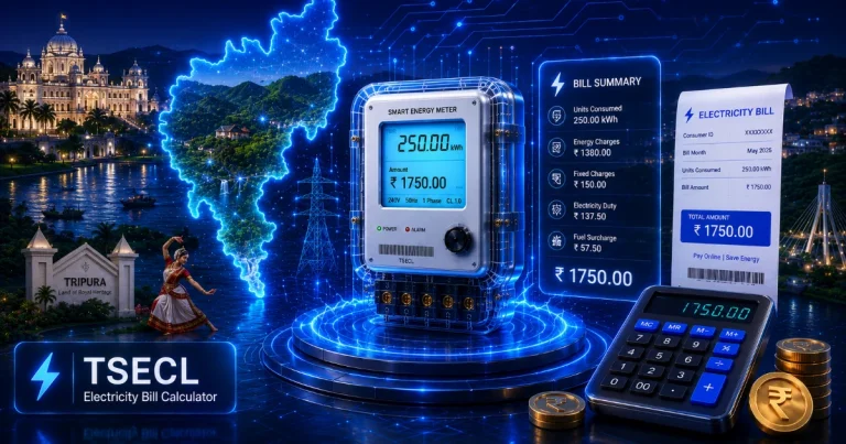 Tripura Bill Calculator 2026 (Latest Updated)